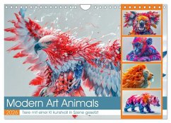 Cover Modern Art Animals (Wandkalender 2026 DIN A4 quer), CALVENDO Monatskalender