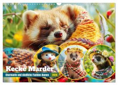Kecke Marder. Charmante und niedliche Fashion-Ikonen (Wandkalender 2026 DIN A3 quer), CALVENDO Monatskalender