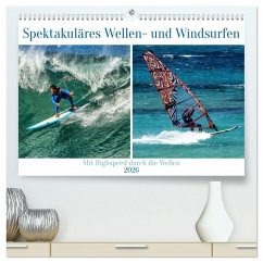 Cover Spektakuläres Wellen- und Windsurfen (hochwertiger Premium Wandkalender 2026 DIN A2 quer), Kunstdruck in Hochglanz