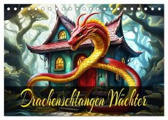 Drachenschlangen Wächter (Tischkalender 2026 DIN A5 quer), CALVENDO Monatskalender
