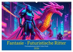 Fantasie - Futuristische Ritter (Wandkalender 2026 DIN A2 quer), CALVENDO Monatskalender