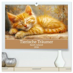 Cover Tierische Träumer - Sanft ruhend (hochwertiger Premium Wandkalender 2026 DIN A2 quer), Kunstdruck in Hochglanz