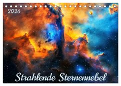 Cover Strahlende Sternennebel (Tischkalender 2026 DIN A5 quer), CALVENDO Monatskalender