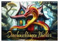 Drachenschlangen Wächter (Wandkalender 2026 DIN A4 quer), CALVENDO Monatskalender