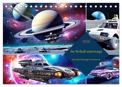 Im Weltall unterwegs - Verrückte Fahrzeuge im Universum (Tischkalender 2026 DIN A5 quer), CALVENDO Monatskalender Im Weltall unterwegs - Verrückte Fahrzeuge im Universum (Tischkalender 2026 DIN A5 quer), CALVENDO Monatskalender