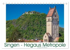 Singen - Hegaus Metropole (Tischkalender 2026 DIN A5 quer), CALVENDO Monatskalender