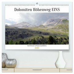 Der Dolomiten Höhenweg EINS in Panoramabildern (hochwertiger Premium Wandkalender 2026 DIN A2 quer), Kunstdruck in Hochglanz