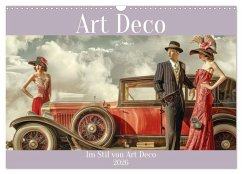 Art Deco - Im Stil von Art Deco (Wandkalender 2026 DIN A3 quer), CALVENDO Monatskalender