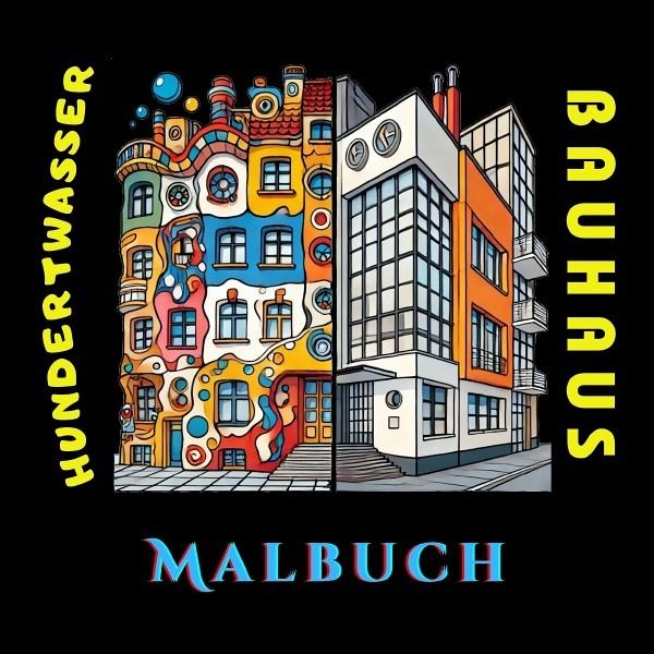 Hundertwasser vs Bauhaus Malbuch