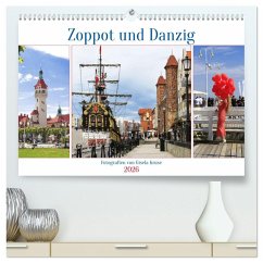 Zoppot und Danzig (hochwertiger Premium Wandkalender 2026 DIN A2 quer), Kunstdruck in Hochglanz