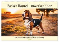 Basset Hound - unverkennbar (Wandkalender 2026 DIN A2 quer), CALVENDO Monatskalender