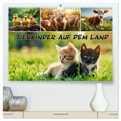 Cover Tierkinder auf dem Land (hochwertiger Premium Wandkalender 2026 DIN A2 quer), Kunstdruck in Hochglanz