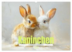 Kaninchen - Liebenswerte Fellbällchen (Wandkalender 2026 DIN A2 quer), CALVENDO Monatskalender
