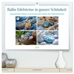 Cover Halbe Edelsteine in ganzer Schönheit (hochwertiger Premium Wandkalender 2026 DIN A2 quer), Kunstdruck in Hochglanz