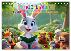 Kinderträume - Lachen mit tierischen Kameraden (Tischkalender 2026 DIN A5 quer), CALVENDO Monatskalender