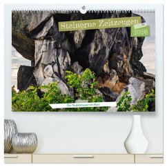Steinerne Zeitzeugen (hochwertiger Premium Wandkalender 2026 DIN A2 quer), Kunstdruck in Hochglanz