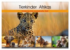 Tierkinder Afrikas - Entdecke ihre zauberhafte Welt (Wandkalender 2026 DIN A2 quer), CALVENDO Monatskalender