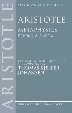 Cover Aristotle: Metaphysics Alpha and Alpha