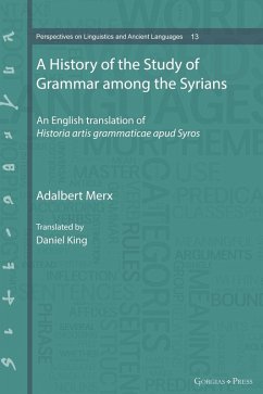 A History of the Study of Grammar among the Syrians A History of the Study of Grammar among the Syrians