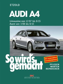 Cover Audi A4, Limousine 12/07-8/15, Avant 3/08-8/15 (eBook, PDF)