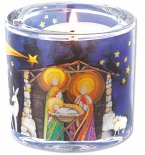 Windlicht 'Weihnachten - Krippe'