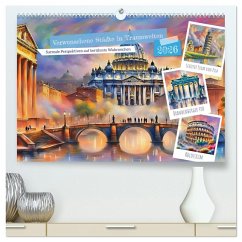 Verwunschene Städte in Traumwelten (hochwertiger Premium Wandkalender 2026 DIN A2 quer), Kunstdruck in Hochglanz