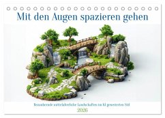 Mit den Augen spazieren gehen (Tischkalender 2026 DIN A5 quer), CALVENDO Monatskalender