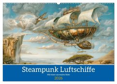 Steampunk Luftschiffe mit einer surrealen Note (Wandkalender 2026 DIN A2 quer), CALVENDO Monatskalender Cover Steampunk Luftschiffe mit einer surrealen Note (Wandkalender 2026 DIN A2 quer), CALVENDO Monatskalender