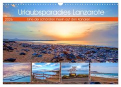 Cover Urlaubsparadies Lanzarote (Wandkalender 2026 DIN A3 quer), CALVENDO Monatskalender
