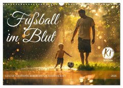 Cover Fußball im Blut (Wandkalender 2026 DIN A3 quer), CALVENDO Monatskalender