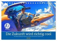 Die Zukunft wird richtig cool (Tischkalender 2026 DIN A5 quer), CALVENDO Monatskalender Die Zukunft wird richtig cool (Tischkalender 2026 DIN A5 quer), CALVENDO Monatskalender