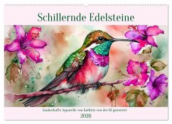 Cover Schillernde Edelsteine (Wandkalender 2026 DIN A2 quer), CALVENDO Monatskalender