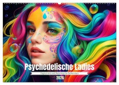 Psychedelische Ladies (Wandkalender 2026 DIN A2 quer), CALVENDO Monatskalender Psychedelische Ladies (Wandkalender 2026 DIN A2 quer), CALVENDO Monatskalender