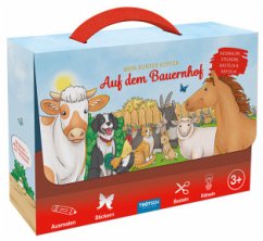 Cover TRÖTSCH - Beschäftigungskoffer Mein bunter Koffer Auf dem Bauernhof   Koffer mit einem Spiel- und Malbuch, Stickerseiten