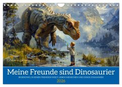 Meine Freunde sind Dinosaurier (Wandkalender 2026 DIN A4 quer), CALVENDO Monatskalender Cover Meine Freunde sind Dinosaurier (Wandkalender 2026 DIN A4 quer), CALVENDO Monatskalender