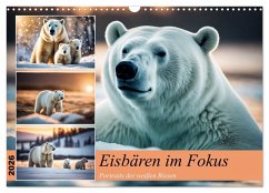Cover Eisbären im Fokus (Wandkalender 2026 DIN A3 quer), CALVENDO Monatskalender