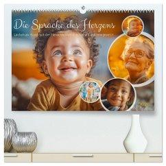 Die Sprache des Herzens - Lächeln als Ausdruck der Menschlichkeit durch eine KI in Szene gesetzt (hochwertiger Premium Wandkalender 2026 DIN A2 quer), Kunstdruck in Hochglanz