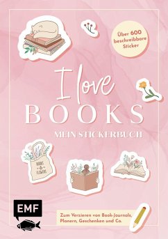 Cover I love books - Mein Stickerbuch: Für alle #booklover