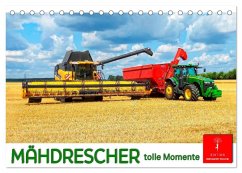 Mähdrescher - tolle Momente (Tischkalender 2026 DIN A5 quer), CALVENDO Monatskalender