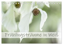 Cover Frühlingsträume in Weiß (Tischkalender 2026 DIN A5 quer), CALVENDO Monatskalender
