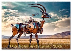 Cover Die Roboter-Tierwelt (Wandkalender 2026 DIN A2 quer), CALVENDO Monatskalender