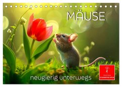 Mäuse - neugierig unterwegs (Tischkalender 2026 DIN A5 quer), CALVENDO Monatskalender