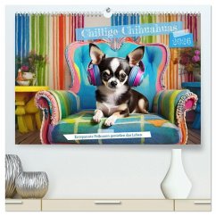 Chillige Chihuahuas - Entspannte Fellnasen genießen das Leben (hochwertiger Premium Wandkalender 2026 DIN A2 quer), Kunstdruck in Hochglanz