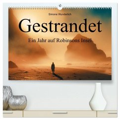 Gestrandet - Ein Jahr auf Robinsons Insel (hochwertiger Premium Wandkalender 2026 DIN A2 quer), Kunstdruck in Hochglanz