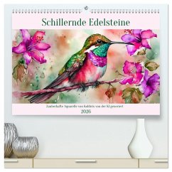 Cover Schillernde Edelsteine (hochwertiger Premium Wandkalender 2026 DIN A2 quer), Kunstdruck in Hochglanz