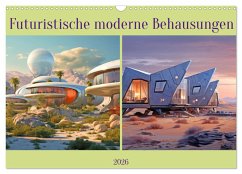Cover Futuristische moderne Behausungen (Wandkalender 2026 DIN A3 quer), CALVENDO Monatskalender