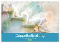 Doppelbelichtung in luftig leichten KI-Bildern (Wandkalender 2026 DIN A3 quer), CALVENDO Monatskalender