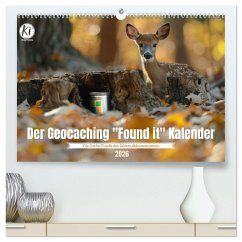 Cover Der Geocaching Found it Kalender (hochwertiger Premium Wandkalender 2026 DIN A2 quer), Kunstdruck in Hochglanz