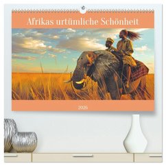 Afrikas urtümliche Schönheit (hochwertiger Premium Wandkalender 2026 DIN A2 quer), Kunstdruck in Hochglanz