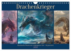 Drachenkrieger (Wandkalender 2026 DIN A4 quer), CALVENDO Monatskalender